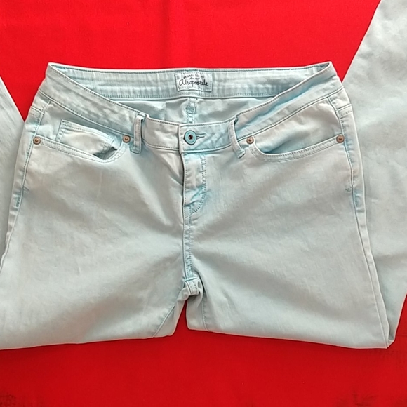 💥5  for $20💥Aeropostale aqua denim skinny jeans - Picture 1 of 4